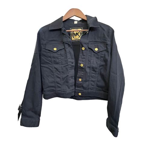 michael kors stretch tech jacket|Michael Kors denim jacket.